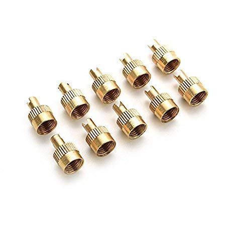 CosCosX 100 Pcs Metal Slotted Slot Valve Caps with Valve Core Remover Tire Valve Air Dust Cover Stem Cap Tyre Valve Caps Universal Tire Stem Covers for Cars Trucks Motorcycle Bicycle Tire Dust Cap - Image 4